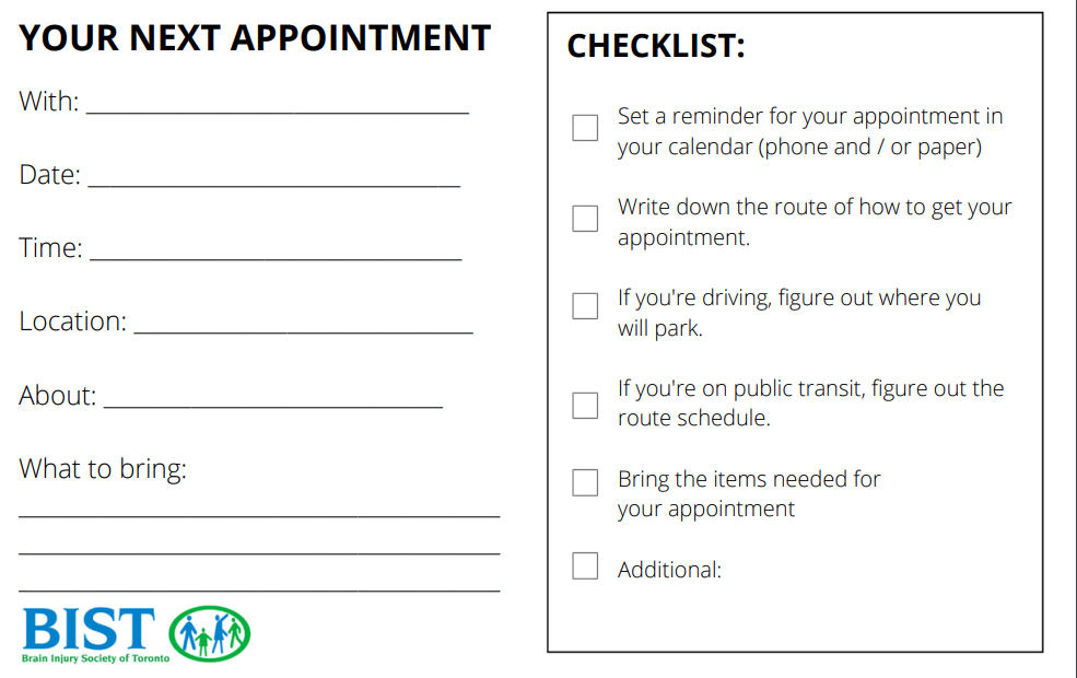 Appointment Card