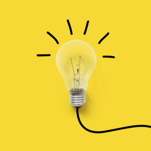 yellow lightbulb