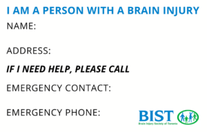 Brain Injury ID Card